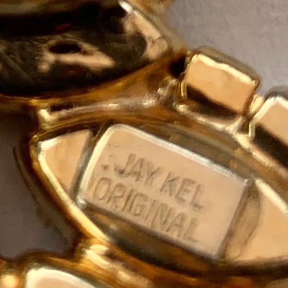 Vintage JAY KEL ORIGINAL Brooch/Earrings Set - Picture 10 of 11